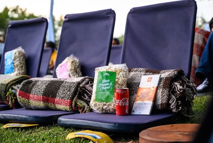 Seating for two at the Galileo Open Air Cinema 