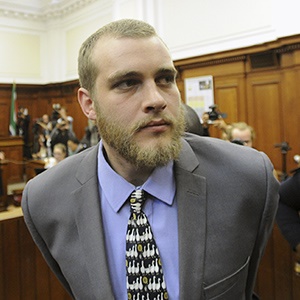 Henri van Breda leaves the courtroom after being sentenced to life imprisonment at the Western Cape High Court on June 07, 2018 in Cape Town. Picture: Gallo