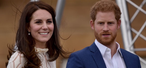 Catherine, Duchess of Cambridge and Prince Harry. (Photo: Getty Images)