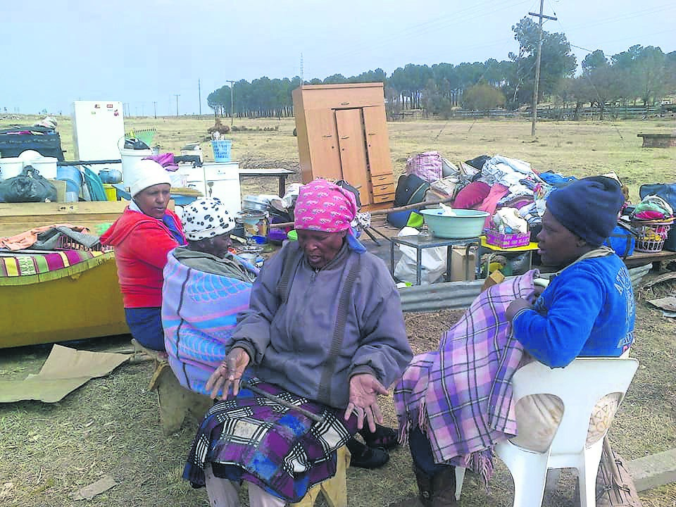 These women are just a few of those whose shacks were demolished.