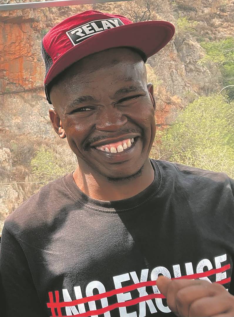 Lebogang Seboni said through his work with an NGO, he seeks to heal himself and others from gender-based violence. 