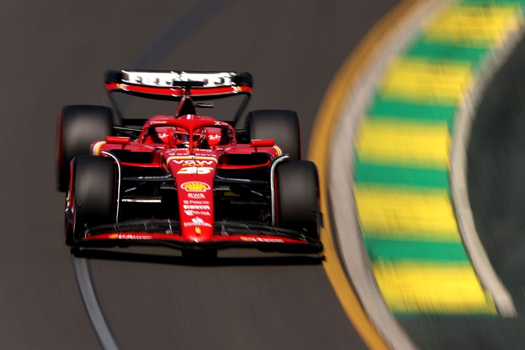 Charles Leclerc in action durong practice for the 2024 Australian Grand Prix (Robert Cianflone/Getty Images)