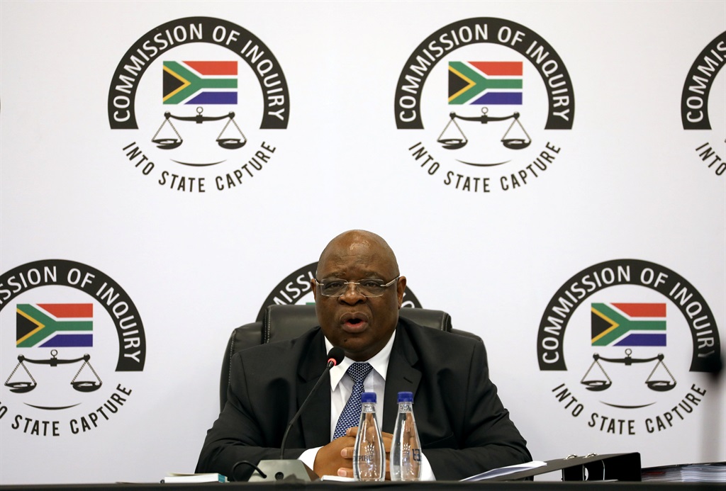 Deputy Chief Justice Raymond Zondo speaks during the start of the commission of inquiry probing state capture. Picture: Siphiwe Sibeko/Reuters
