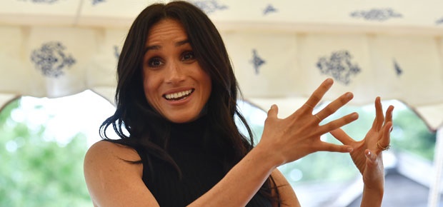 Meghan, Duchess of Sussex speaks to guests at the launch of Together: Our Community Cookbook. (Photo: Getty Images)
