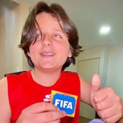 Watch the special moment this dad helps his blind son experience a world cup goal