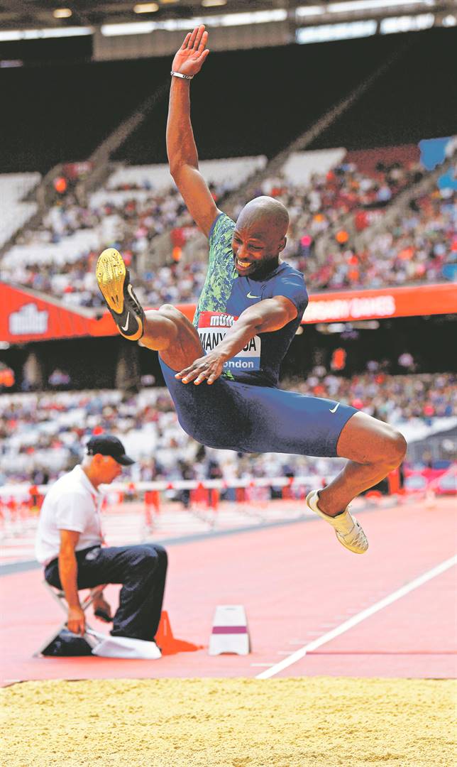 Luvo Manyonga will put his long jump title on the line at the IAAF competition that starts in Doha on Friday. Picture:Supplied EPA / Neil Hall