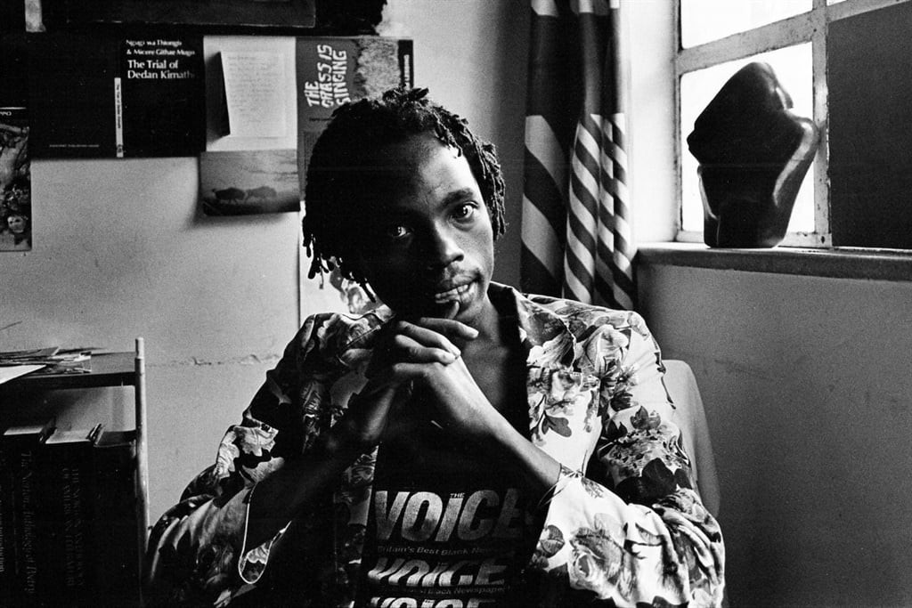 Dambudzo Marechera wrote 'The House of Hunger' in 1978, inspiring a generation of Zimbabweans. (Photograph by Ernst Schade via Humboldt University, courtesy of The Conversation)
