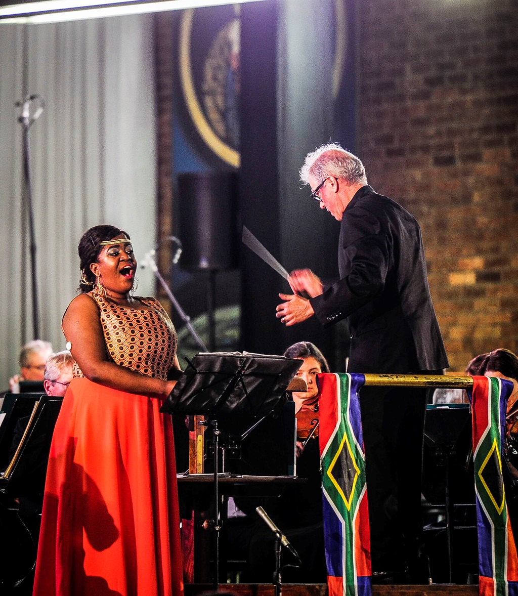 In concert: Soprano Lead singer Goitsemang Lehobye shared the stage with the visiting Minnesota Orchestra on Friday at Regina Mundi Catholic Church in Soweto. Picture: Mpumelelo Buthelezi