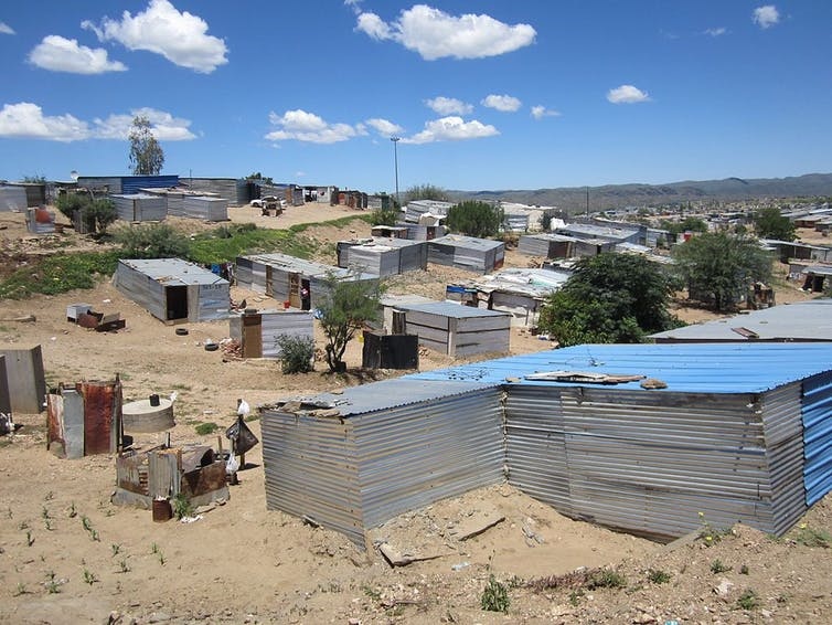 An informal settlement in Windhoek, Namibia. Pemba Mpimaji/Wikimedia Commons
