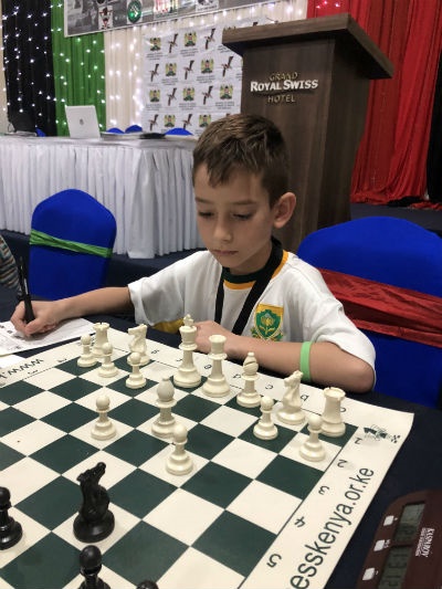 Judah Levinton at African Chess Championships