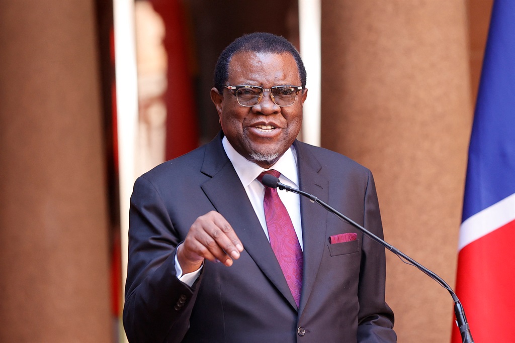 Namibia's President Hage died on Sunday. 