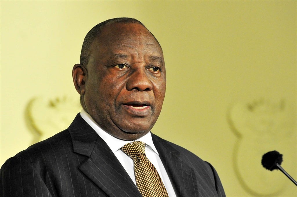Cyril Ramaphosa is determined to see the success of the National Health Insurance, and called it a social justice project. Picture: Elmond Jiyane/EPA-EFE