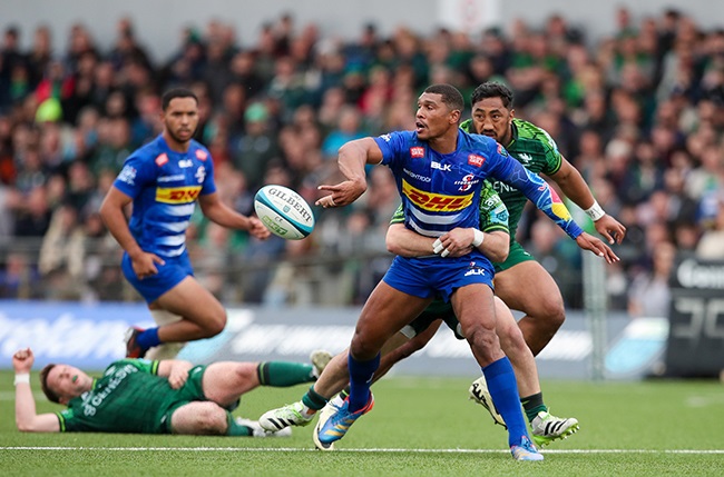 Stormers centre Damian Willemse during the URC match against Connacht in Galway on 18 May 2024. (Michael P Ryan/Gallo Images)