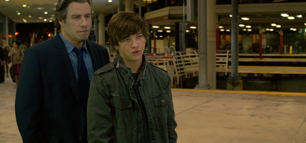 JohnTravolta and Tye Sheridan in The Forger. (Vermillion Productions,)