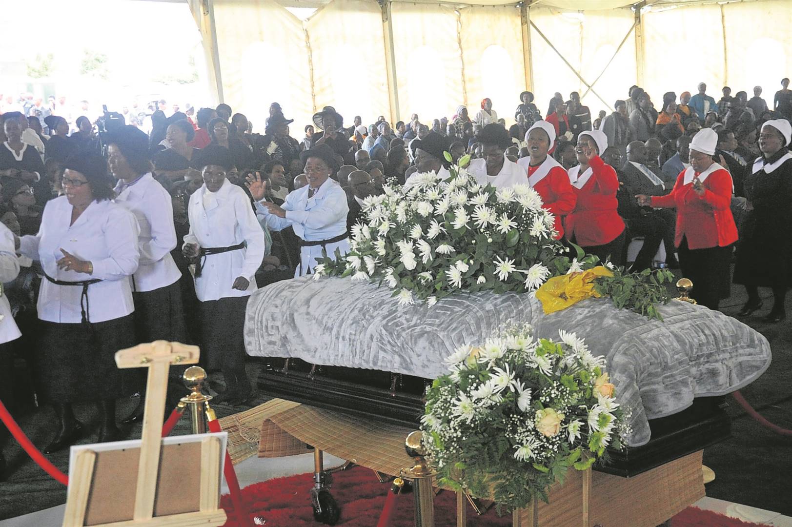 Prince Mbongiseni Zulu was buried at his home in Nongoma on Saturday.         Photo by Jabulani Langa