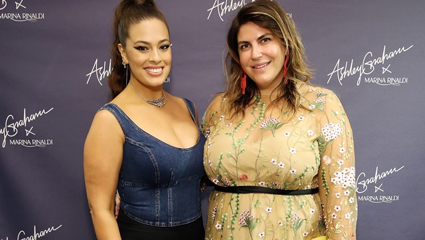 Plus-size model Ashley Graham and fashion blogger Katie Sturino attend the  SS18 Denim Capsule Collection Launch in New York.