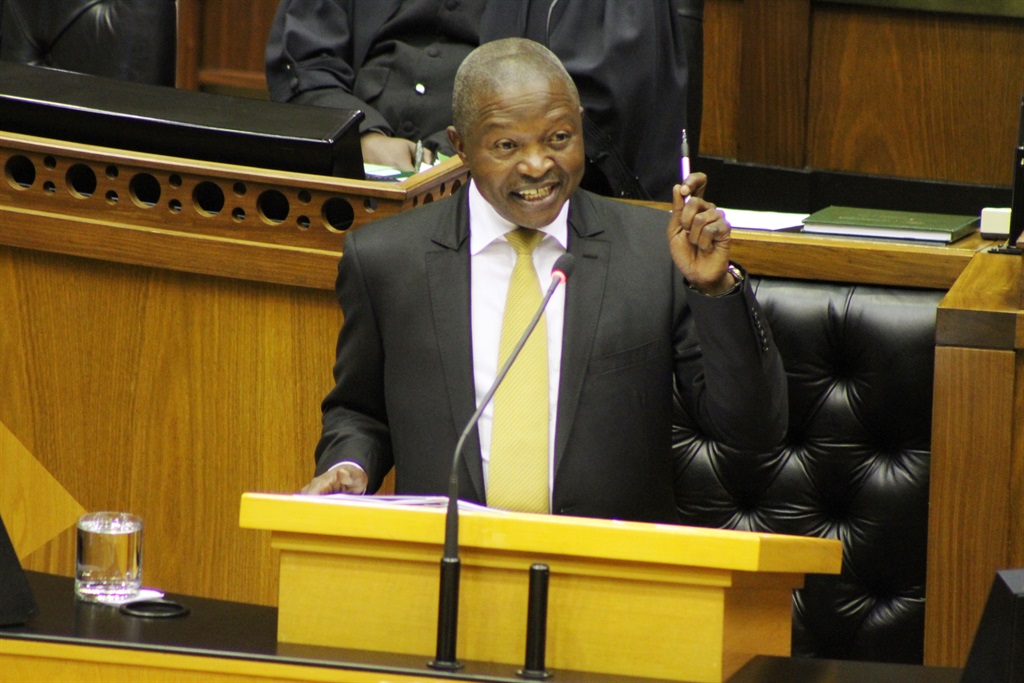 Deputy President David Mabuza answers questions in National Assembly in Parliament in Cape Town on Thursday. Picture: Lindile Mbontsi
