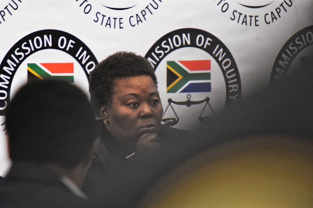 Acting GCIS Director General Phumla Williams giving her testimony to the Commission of Inquiry into State Capture. Picture: Tebogo Letsie/City Press