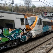 155 lightly injured in train collision near Barcelona