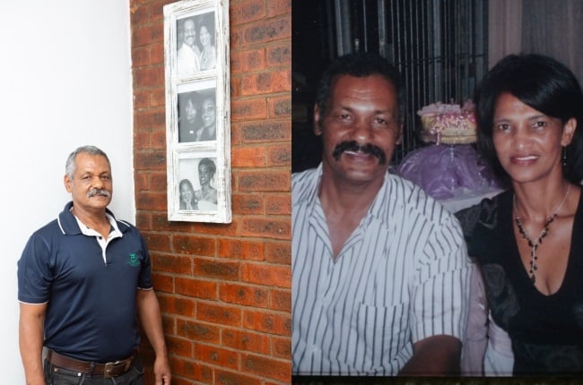 Peter de Villiers and his wife, Theresa, who was found drowned in a swimming pool at the home of friends in Gqeberha in April this year. (PHOTO: Misha Jordaan and Corrie Hansen)