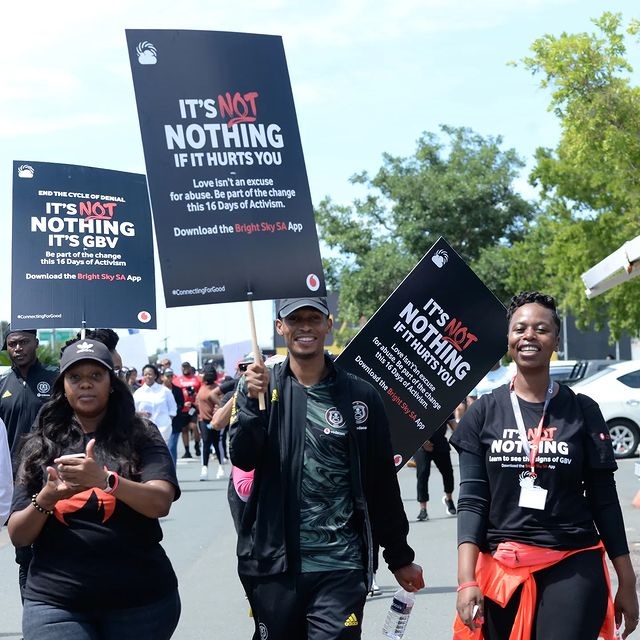 Vincent Pule at the 16 Days of Activism march