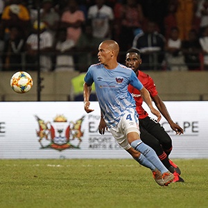 Ruzaigh gamildien of Chippa United during the Absa Premiership between Chippa United and Orlando Pirates at Nelson Mandela Bay Stadium on February 01, 2020 in Port Elizabeth, South Africa.