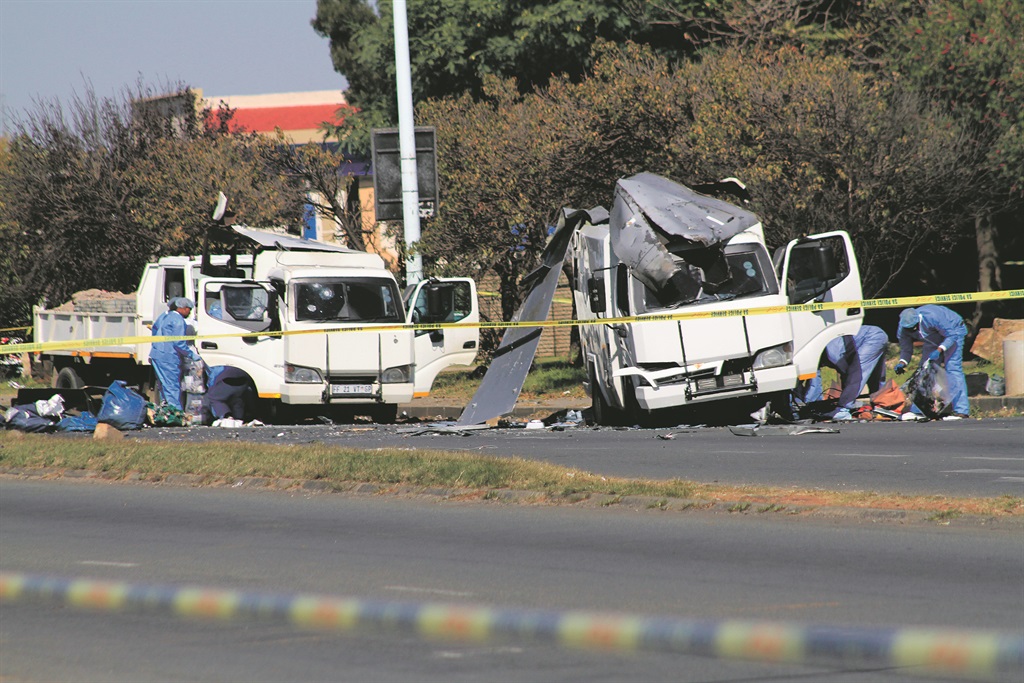 Thugs fled with an undisclosed amount of money during a cash-in-transit heist in Boksburg in May.                       Photo by Sifiso Jimta