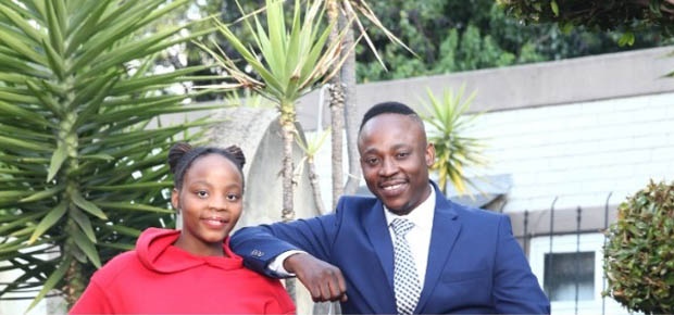 Thabiso Mokhethi and his daughter (Photo: Lubabalo Lesolle)