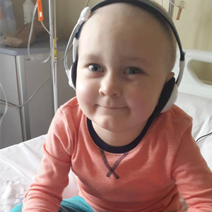 Robbie Curtis is just four years old but he's undergoing chemotherapy at the Red Cross Children's Hospital. 