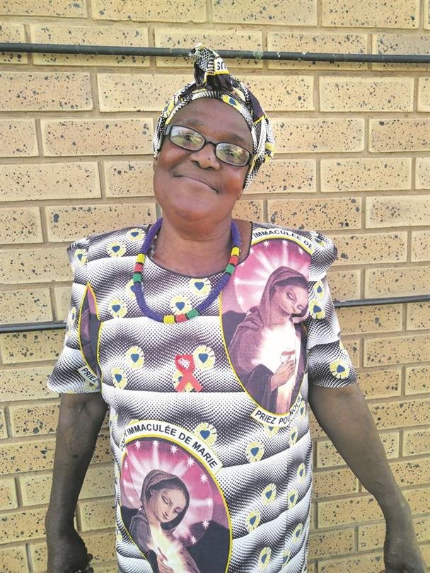 Bongekile Mbatha said she’s been living with HIV for 20 years.  Photo by Xolile Nkosi