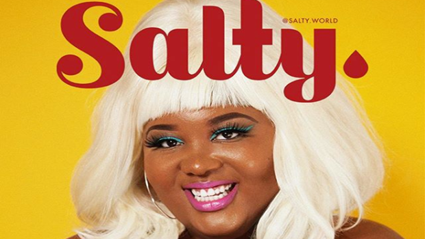 Amber Wagner on the cover of Salty. 