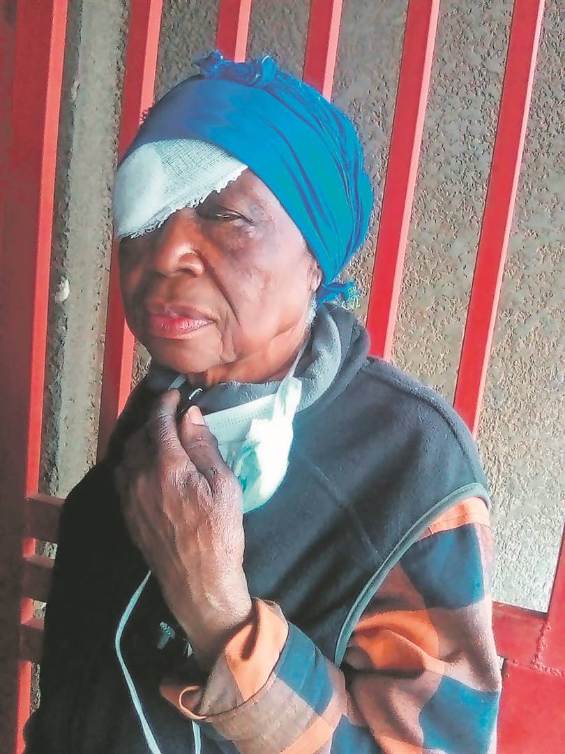 Gogo Gladys Mbatha was injured in the eye after being sjambokked by a patroller.