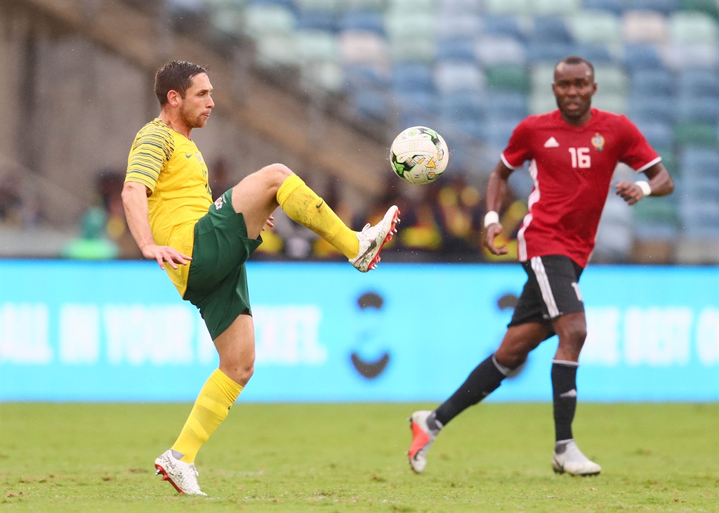 Dean Furman controls the ball during the Africa Cup of Nations qualifying match between South Africa and Libya at Moses Mabhida Stadium on SaturdayPicture: Gallo Images