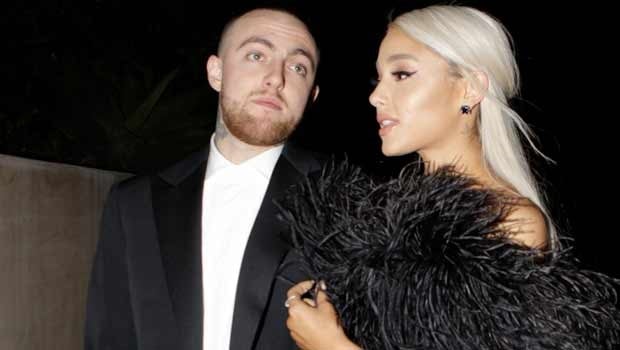 Ariana Grande and rapper Mac Miller pictured together during happier times