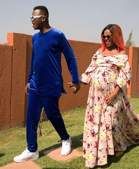Comedian Tol Ass Mo and his wife. Photo: Instagram 