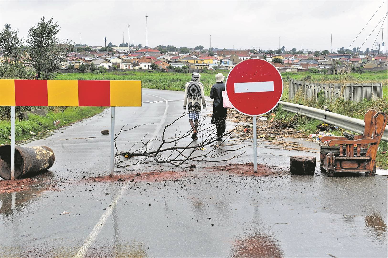 Naledi bridge is one of the roads that has been closed following heavy rainfall across Gauteng. 