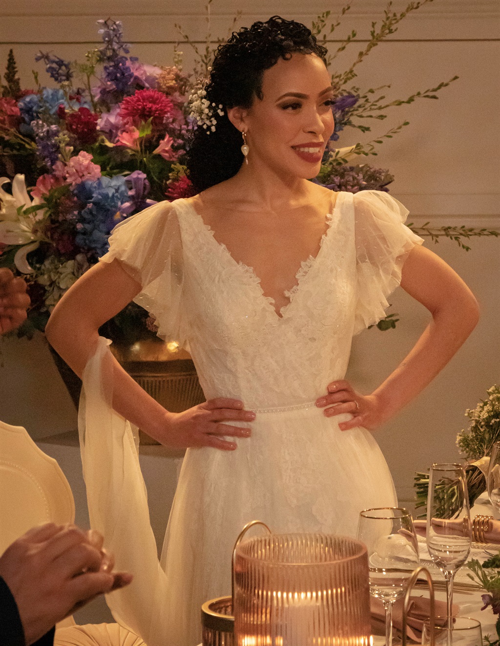 Danni (Vashti Prins) in her wedding dress from Bri