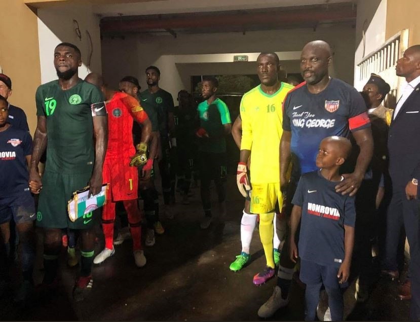 Liberian President George Weah played in an international friendly for his country on Tuesday.
