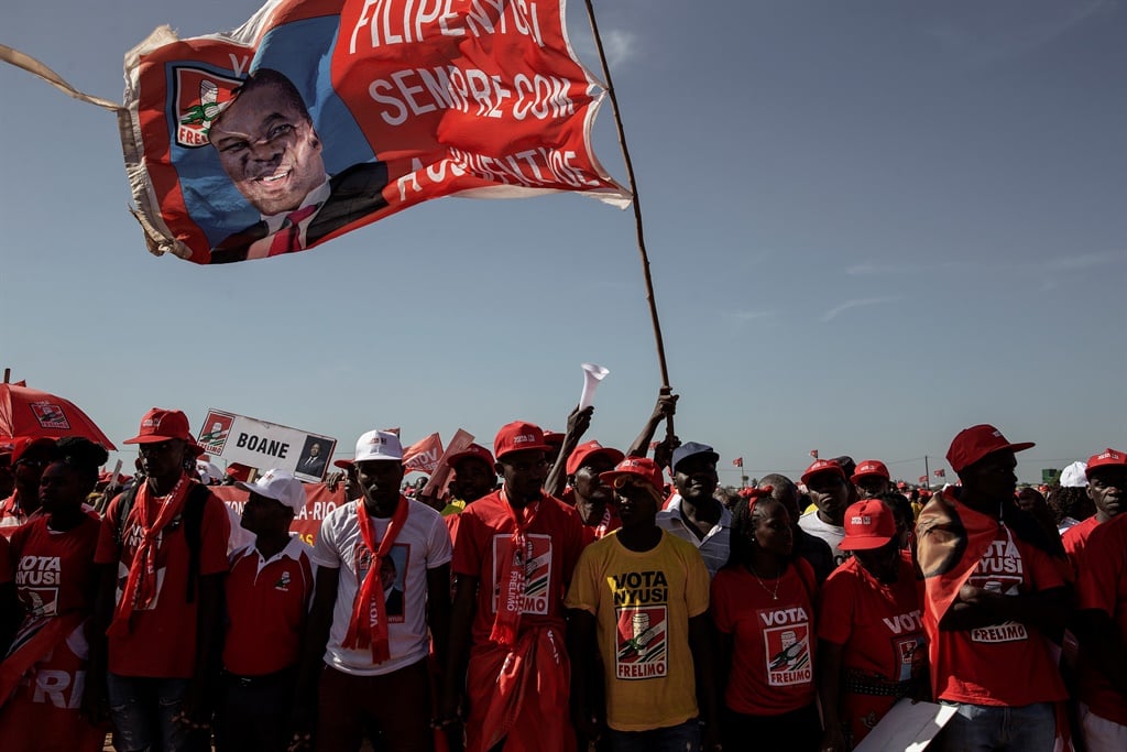 Mozambican ruling Party FRELIMO (Mozambique Liberation Front) supporters.