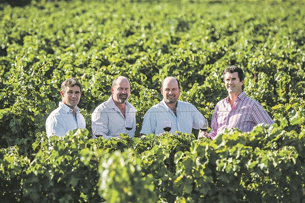  Neil, Hennie, Bussell and Phillip Retief, the managing director of Van Loveren Vineyards in the Western Cape. Picture: File
