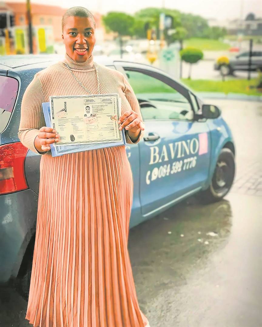 Andy Maqondwana said she was inspired by her mum, who got her driver’s licence when she was over 50.      Photo from Instagram