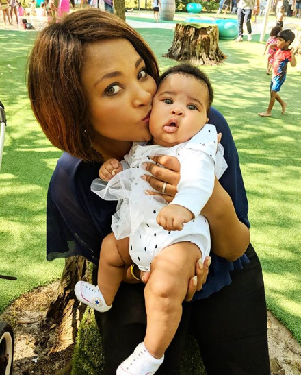 Siba Mtongana with her daughter, NtandoyeNkosi. Photo: Instagram