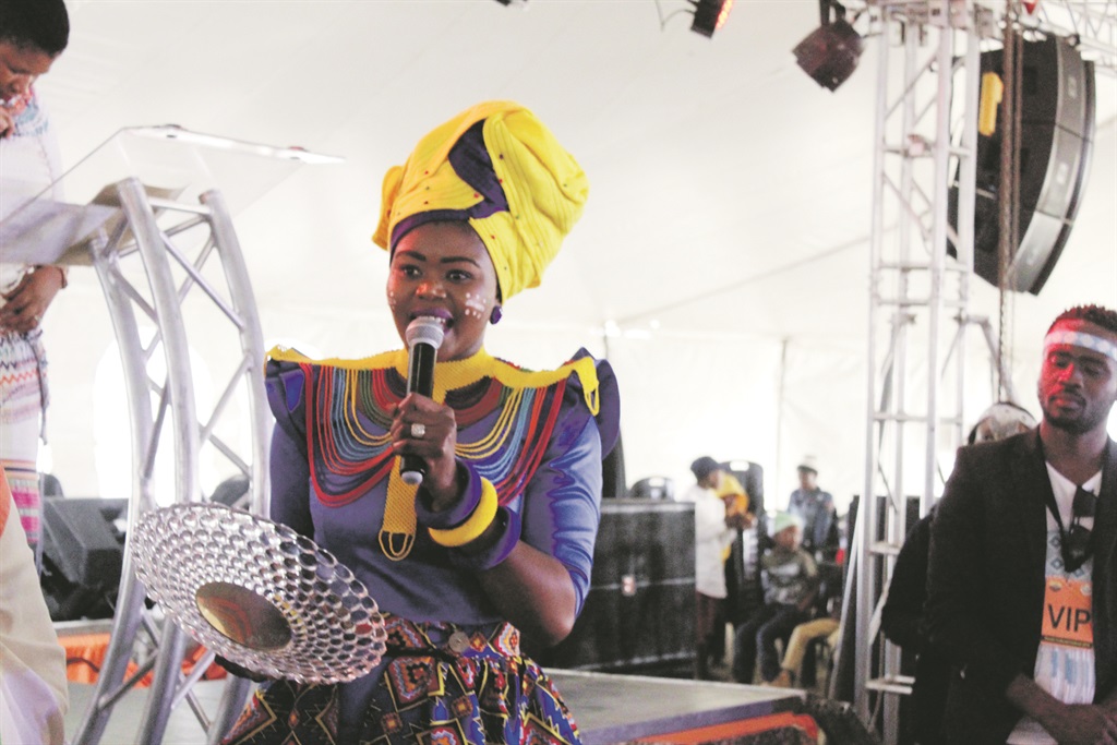 Siphokazi Mohapi was given the Princess Stella Sigcau II Award at the Pondo Culture and Heritage Festival.  Photo by Nomampondo Plaatjie