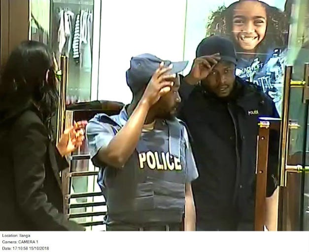 Suspects in the robbery. 