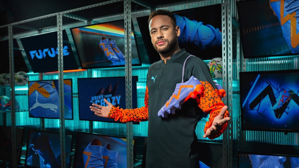 Neymar with the PUMA FUTURE Supercharge boot