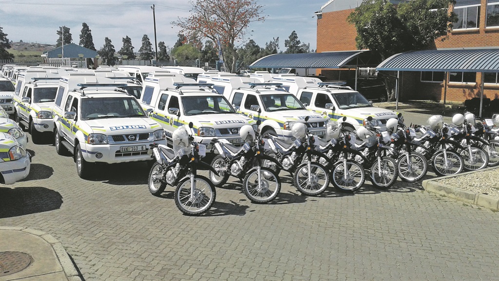 These 36 new cars and 10 motorcycles were handed over to the provincial police yesterday. Photo byMbulelo Sisulu 