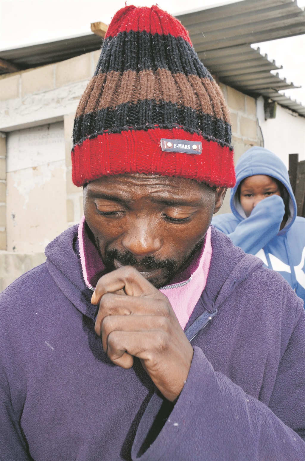 Father Zibele Mjila returned home from a piece job on Monday to find his house in flames.