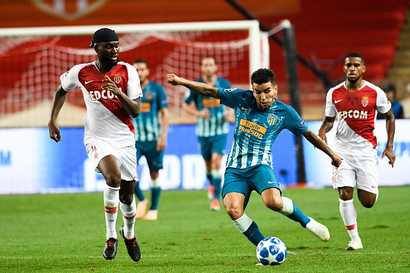 Angel Correa of Atletico during the Champions League match between Monaco and Atletico Madrid 