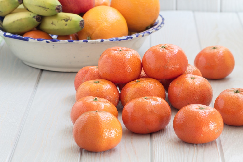 Tasty and healthy tangerines prepared to refresh a