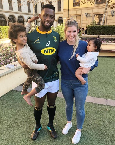 Siya and Rachel Kolisi with their children. Photo: Instagram 